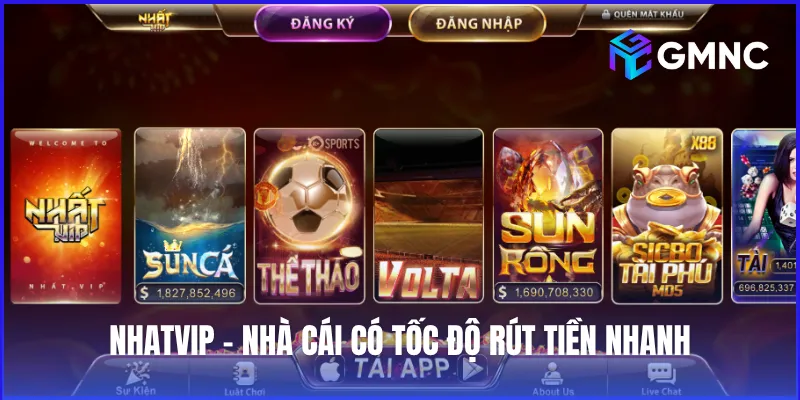 Nhatvip – Nhà cái có tốc độ rút tiền nhanh chỉ 5–15 phút